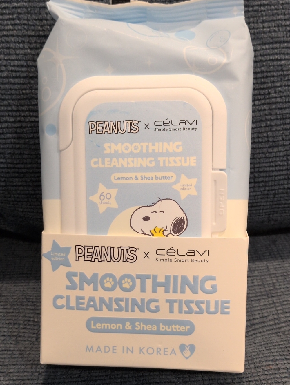 Celavi Lemon & Shea Butter Smoothing Cleansing Tissues